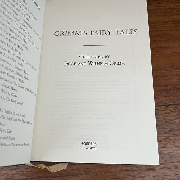 Grimm's Fairy Tales Leather Bound Hardcover Book Borders Classics 2001 - Picture 6 of 15